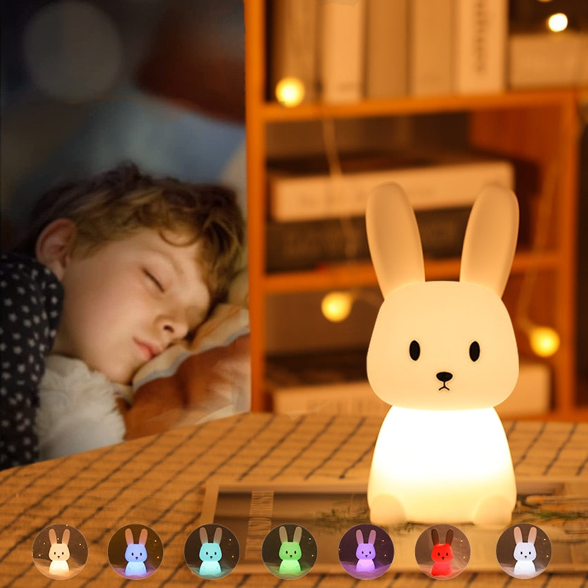 CozyGlow Nocna Lampa - Uroczy Kształt LED Zwierzątka dla Dzieci